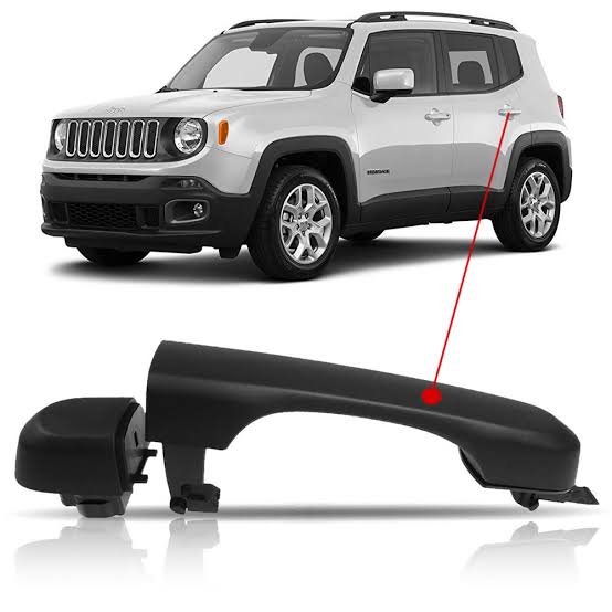 MAÇANETA EXTERNA PORTA JEEP RENEGADE 2015 A 2019 SEM FURO