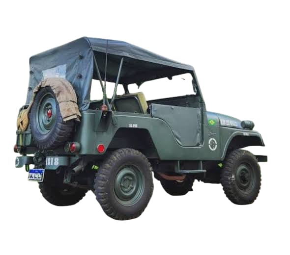 CAPOTA TOLDO MODELO MILITAR JEEP WILLYS/FORD CJ5 C/ CAJADO