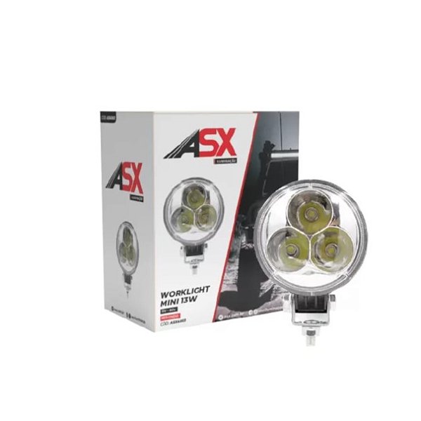 Lampada Led Worklight Redondo (Farol Auxiliar) 13W 10V/30V