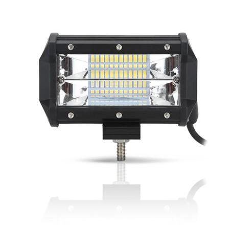 FAROL DE MILHA AUXILIAR RETANGULAR 72W 13,2X8X6,5CM