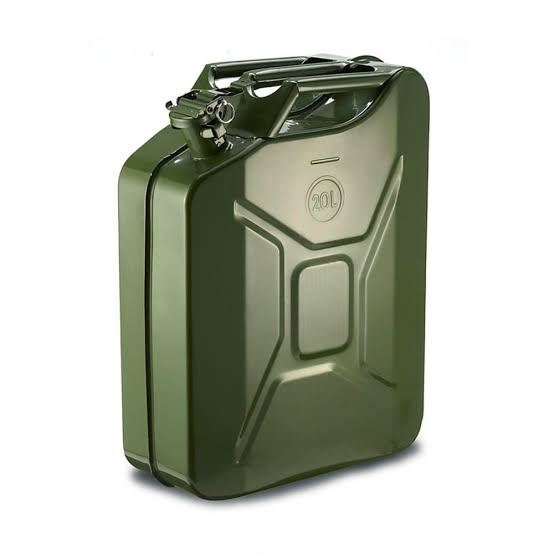 Galão Metal 0.8mm Militar 20 L Para Etanol Diesel Gasolina