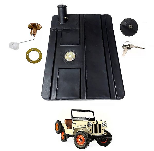 Tanque Combustível Jeep Cj3 + Boia + Junta +Tampa 1946A 54 39 Litros
