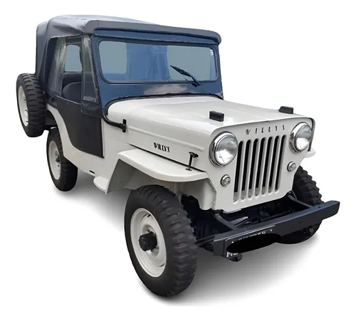 Capota Conversível Preta Jeep Willys Cj3