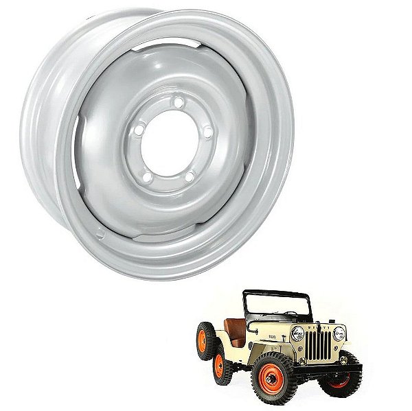 RODA ORIGINAL JEEP WILLYS CJ3B 16X4,5