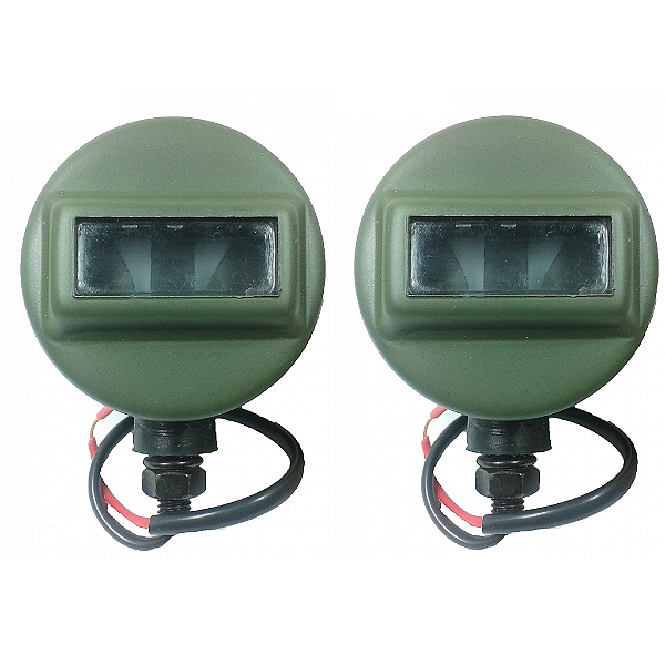 LANTERNA DIANTEIRA TORPEDO BLACK OUT JEEP MILITAR E VIATURA MILITAR