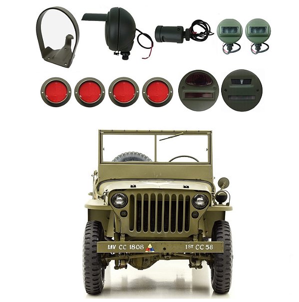 KIT DE ILUMINAÇÃO PARA JEEP GPW E MB