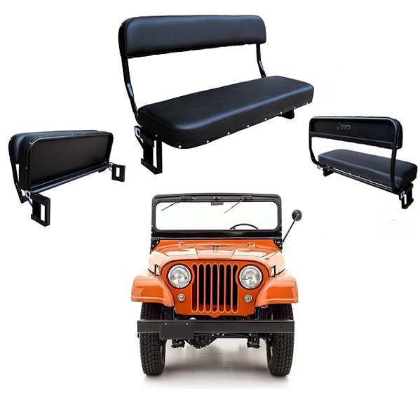 BANCO TRASEIRO UNIVERSAL JEEP WILLYS / FORD  CJ5 - CJ6