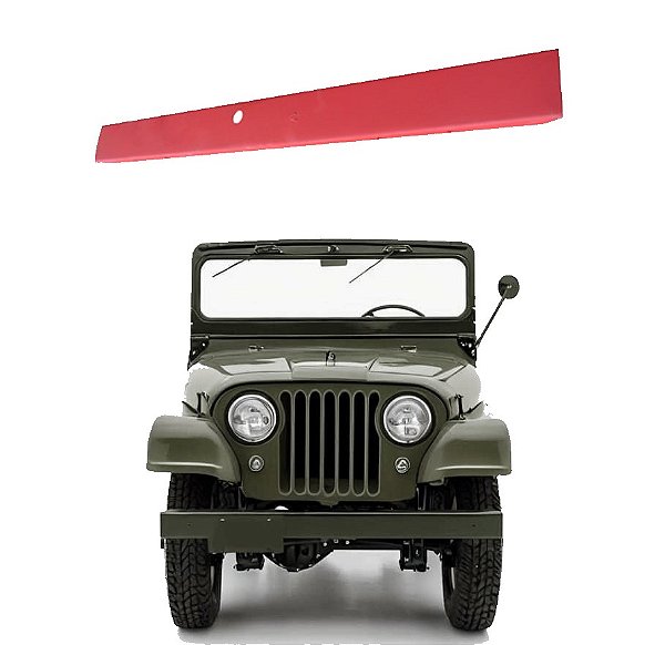 PARACHOQUE DIANTEIRO MODELO ORIGINAL JEEP WILLYS / FORD MILITAR M520