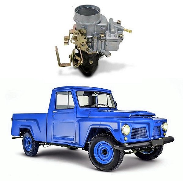 Carburador F75 / Jeep CJ5 /Rural / Motor 04 cc Ohc DFV228 Ford /Willys