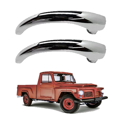 Par De Maçanetas Interna Da Porta F 75 / Rural Ford Willys