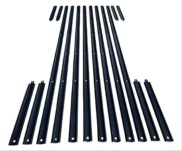 Friso Assoalho da Caçamba D20 C20 A20 Cabine Simples - Jogo -Chapa 2mm
