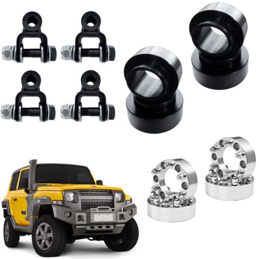 Kit Lift de Suspensão 3 Polegadas e Espaçador 50mm Troller 2015 a 2021