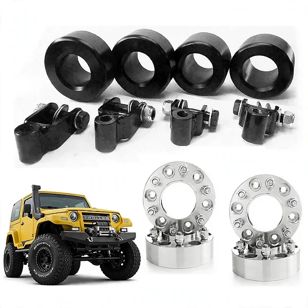 Kit Lift de Suspensão 2 Polegadas e Espaçador 38,1mm Troller até 2014