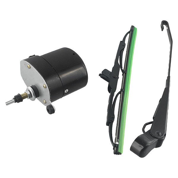 Motor de Limpador Para-Brisa 12V com Haste e Palheta Jeep Willys