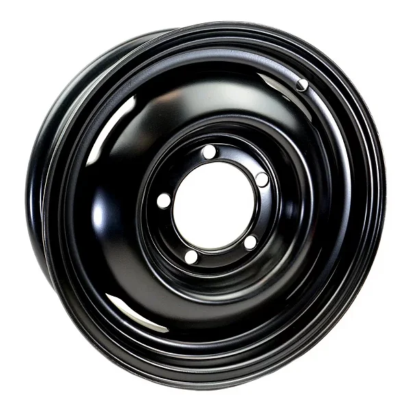 RODA ORIGINAL PRETA PARA JEEP CJ5 WILLYS / FORD ARO 16X6 / 5 FUROS