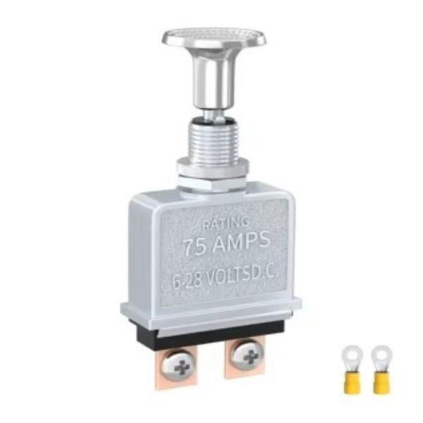 Interruptor liga/desliga 75 AMP 6-28V DC 2 posições Jeep Willys / Ford