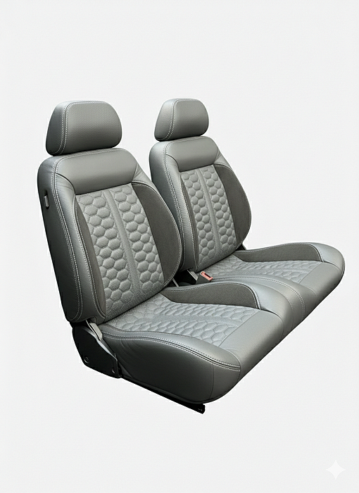 BANCO RALLYE DESING PLUS REVESTIDO EM COURVIN OU TECIDO JEEP / PICK-UP