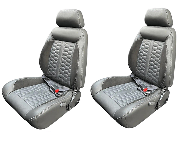 BANCO RALLYE DESING PLUS REVESTIDO EM COURVIN OU TECIDO JEEP / PICK-UP