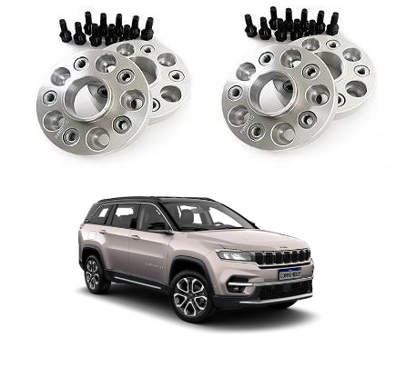 Espaçador Alargador de Roda AVM 31,75MM para Jeep Commander Jogo 4 Pçs