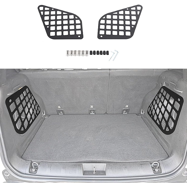 Prateleira Organizadora MOLLE Porta-Malas Jeep Renegade Alumínio