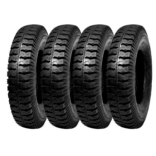 Kit 4 Pneus 650-16 Borrachudo Ap22 Anteo Jeep /Rural / F75 Ford-Willys