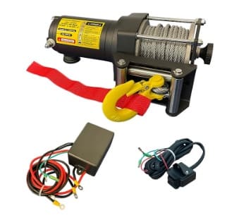 Guincho Elétrico 12v 3000 Libras 1360 Kg c/ Cabo de Aço