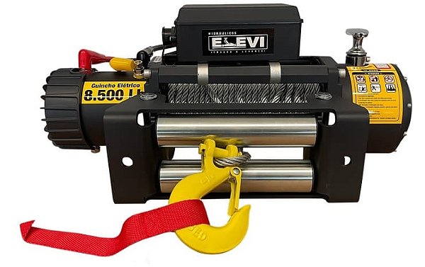 Guincho Elétrico 12v 8500 Libras 3863 Kg c/ Cabo de Aço