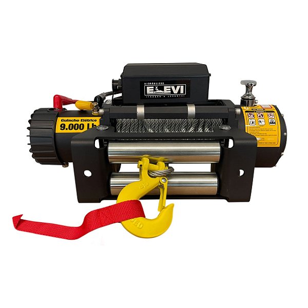 Guincho Elétrico 12v  9000 Libras 4080 Kg c/ Cabo de Aço