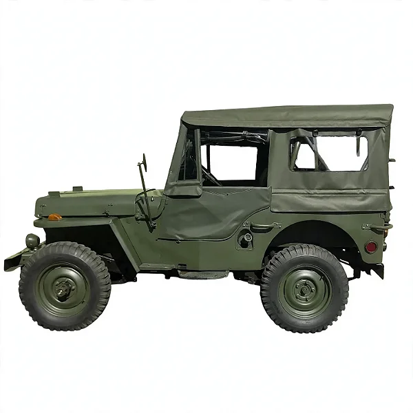 Capota Militar Jeep CJ2A CJ3A CJ3B Militarizado Lona PVC Dupla Par