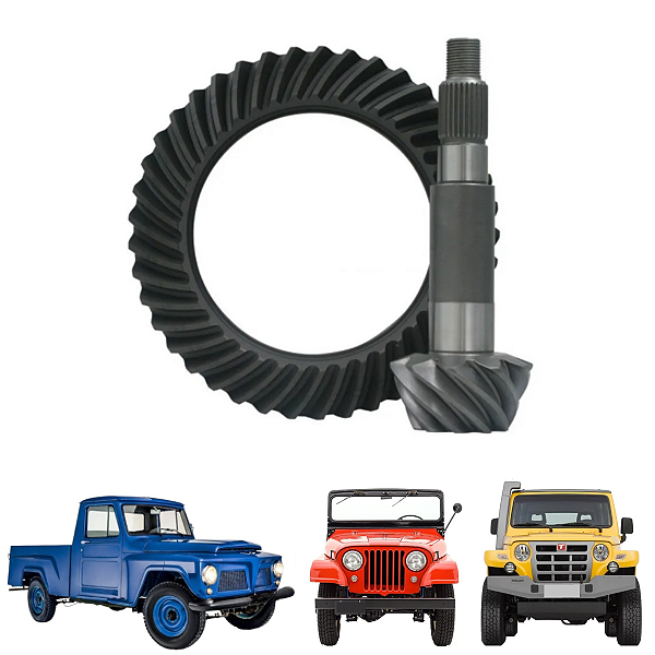 Coroa E Pinhão 45 x 11 Jeep Rural F75 Ford Willys Troller Dana 44