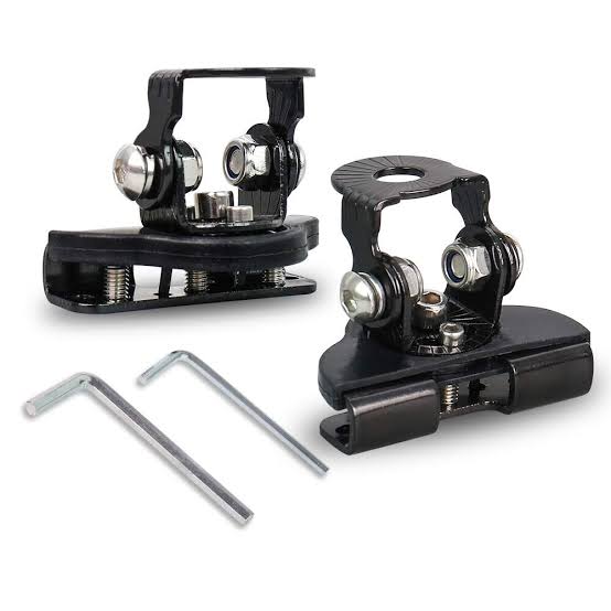 Suporte Preto p/ Barra de LED Farol de Milha - Uso em Capô - Par