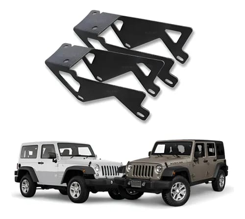 Par Suportes De Coluna Duplo Milha Led Jeep Wrangler 06-18