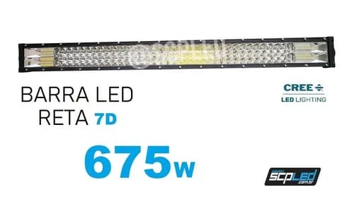 Barra Led Reta 783w 52" Polegadas 7D Cree