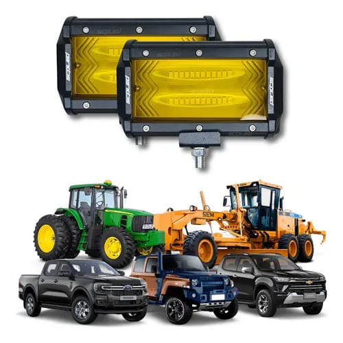 Farol Milha Neblina 72w Amarelo Super Foco Lançamento 3000k