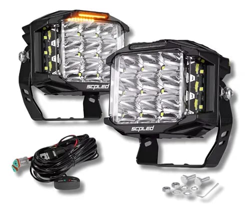 PAR FAROL DE MILHA LONGO ALCANCE 60W COM DRL