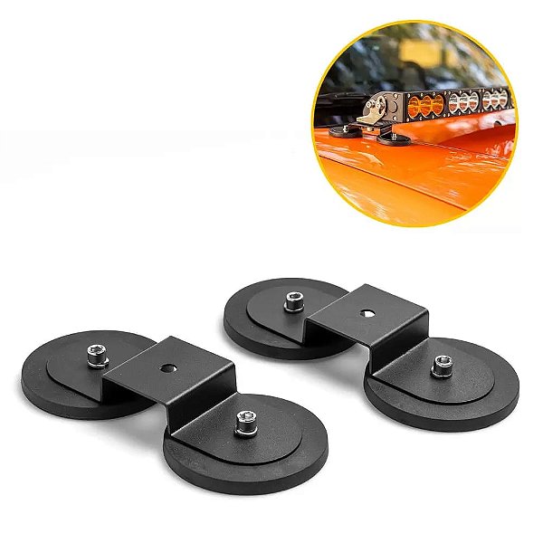 SUPORTE MAGNÉTICO DUPLO PARA BARRA DE LED