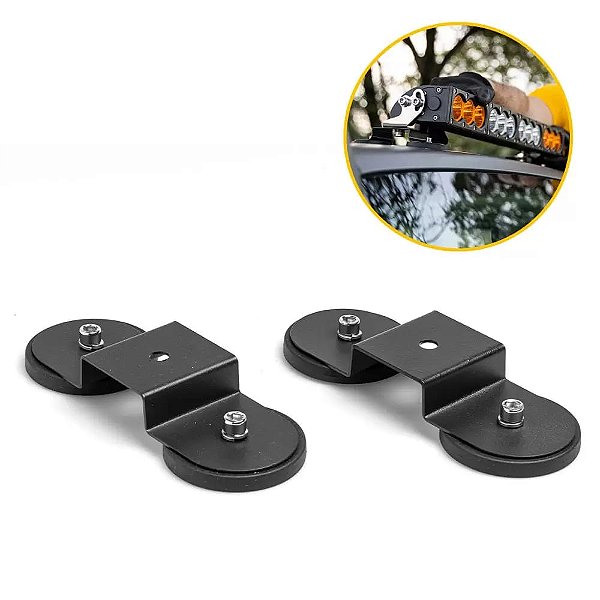 SUPORTE MAGNÉTICO DUPLO PARA BARRA DE LED