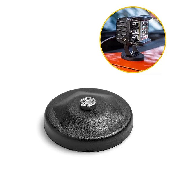 SUPORTE MAGNÉTICO DUPLO PARA FAROL AUXILIAR MILHA LED