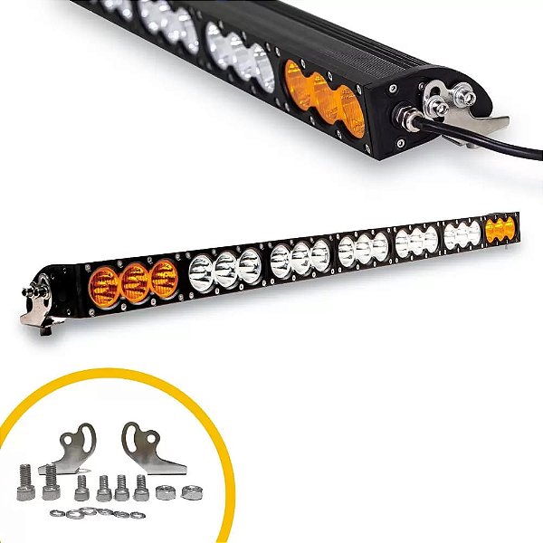 BARRA DE LED PRO 97.8 CM 21 LEDs 210W FOCO ABERTO E FECHADO 9~36V DUAL COLOR