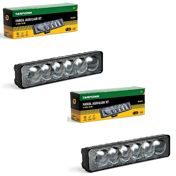 Farol Auxiliar Tarponn RT 6 LEDs SLIM FIT -Par