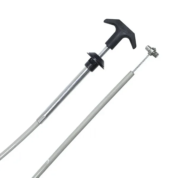 Cabo acionador da fechadura do capô C/botão F75 - Rural Ford /Willys - Itamaraty - Aero Willys