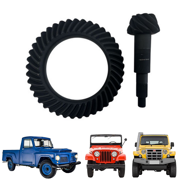 Coroa E Pinhão 43x8 Dana 44 Jeep / Rural / F 75 / Troller