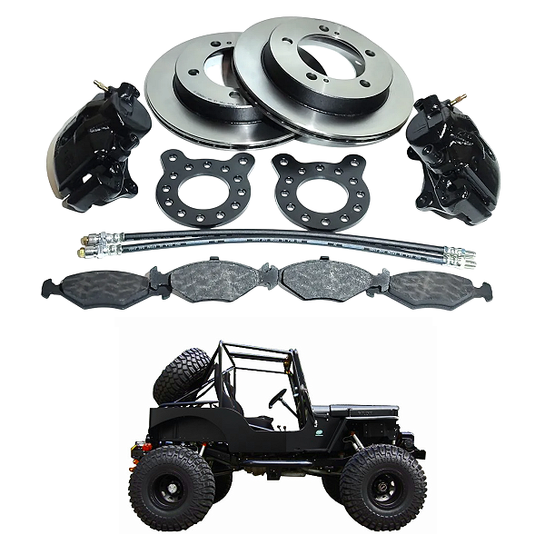 Kit Freio a Disco Jeep Willys F75 Rural (ventilado) Dianteiro ou Traseiro