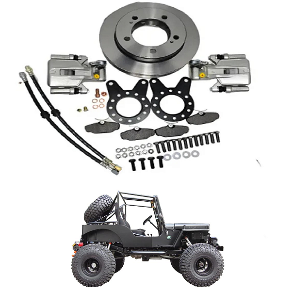 Kit Freio a Disco Traseiro Com Freio de Mão Jeep F75 Ford / Willys