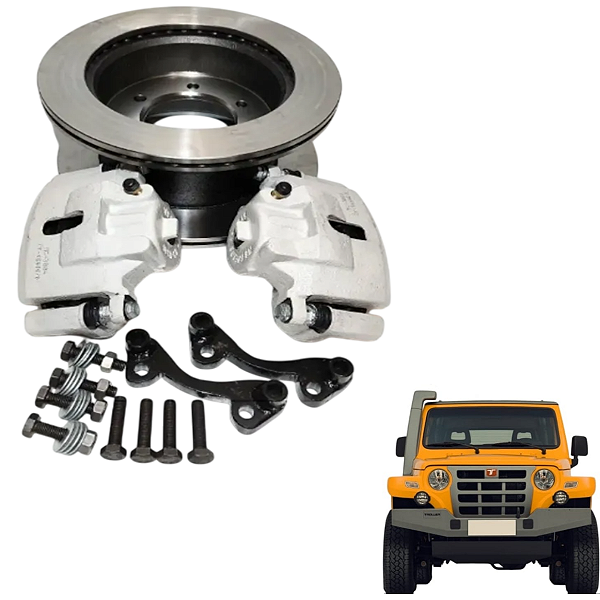 Kit Freio Troller 2002 à 2014 (Adaptação) Pinças de Toyota Bandeirante no Troller