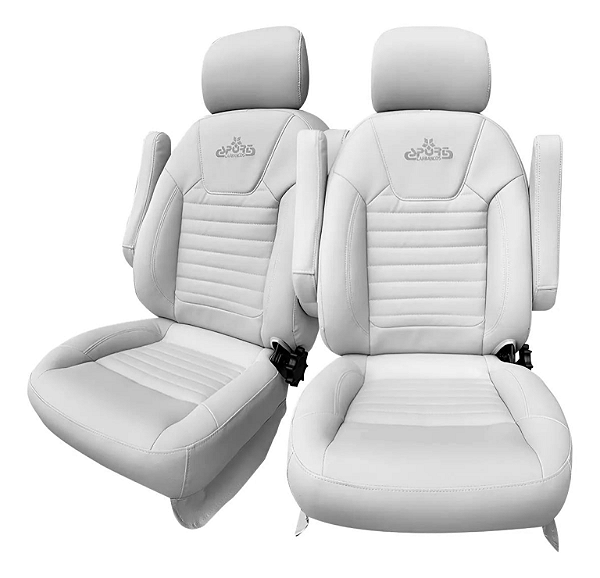 Banco Automotivo Reclinável C-evo para Motorhome Cor-Branco