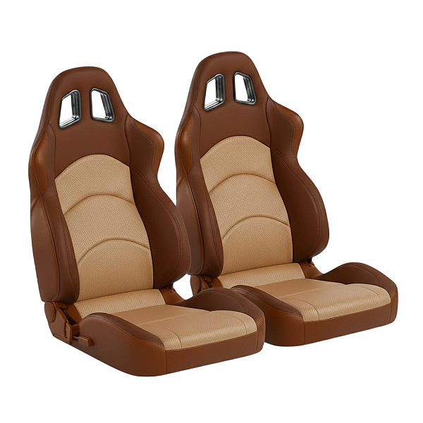 BANCO RALLYE DESIGN STRADALE EM COURVIN MARROM E BEGE