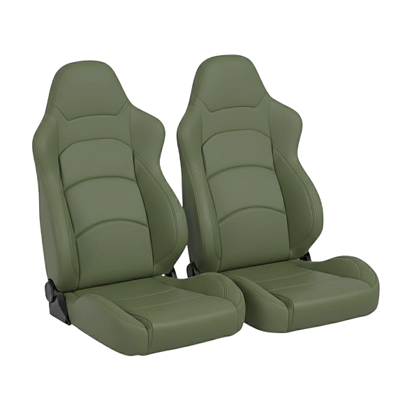 BANCO RALLYE DESIGN STRADALE CUSTOM EM COURVIN VERDE OLIVA