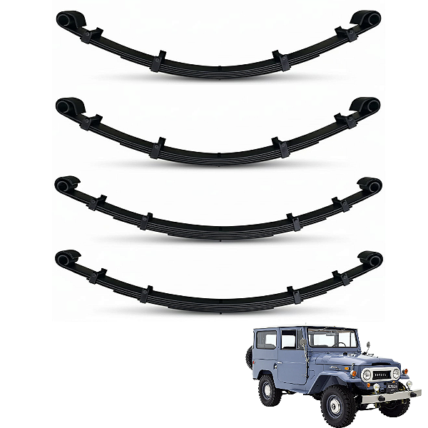 Feixe de Molas Toyota Bandeirante (1960a1982) Dianteiro TO37 / Traseiro TO19