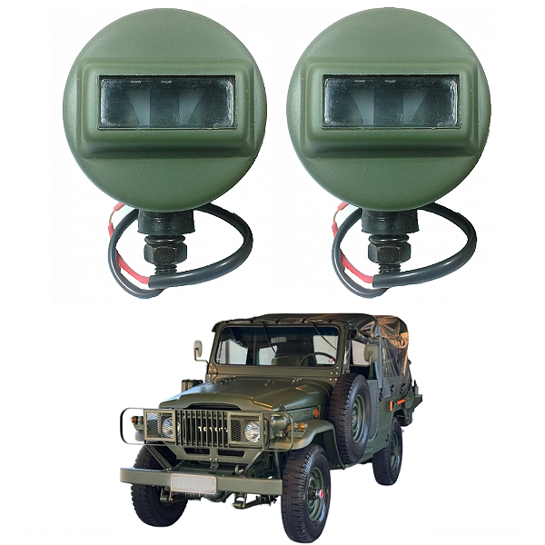 LANTERNA DIANTEIRA TORPEDO BLACK OUT TOYOTA XINGÚ MILITAR